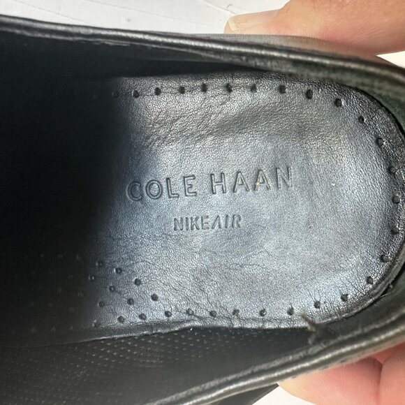 Cole Haan Mens Air Adams Black Dress‎ Oxford Apron Toe Derby C09438 Size 10 M main image 9
